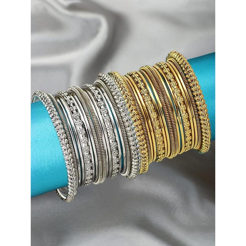 Aheli Traditional Antique Bangles Set Fashion Vintage Ethnic Bollywood Stylish Indian Jewelry Gift for Women Girls 1