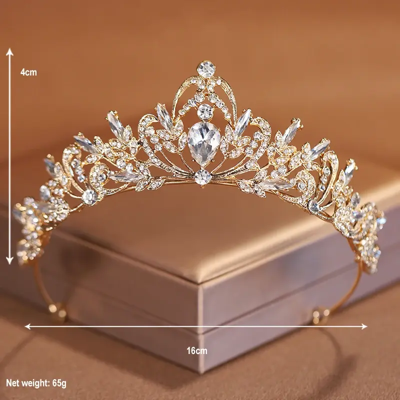 Bridal Headwear Purple-Colour Women's Grand Party Crown Birthday Tiaras 5