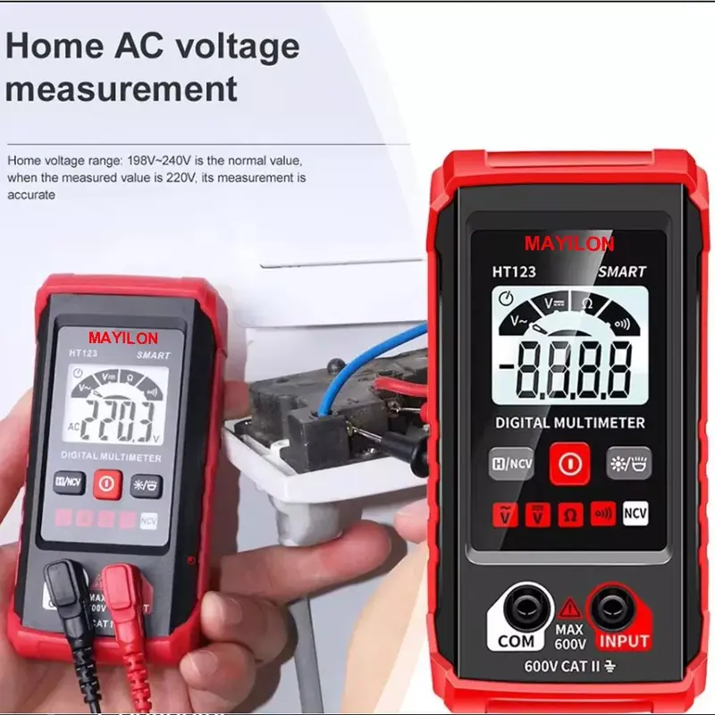 Professional Digital Multimeter Voltmeter Ohmmeter Ammeter Multi Tester Meter 8