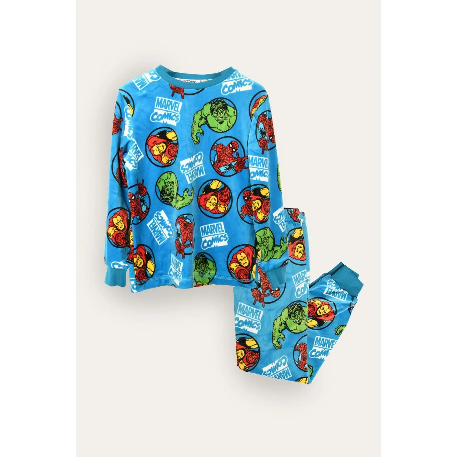 Marvel Blue Boys Pyjamas Full Length