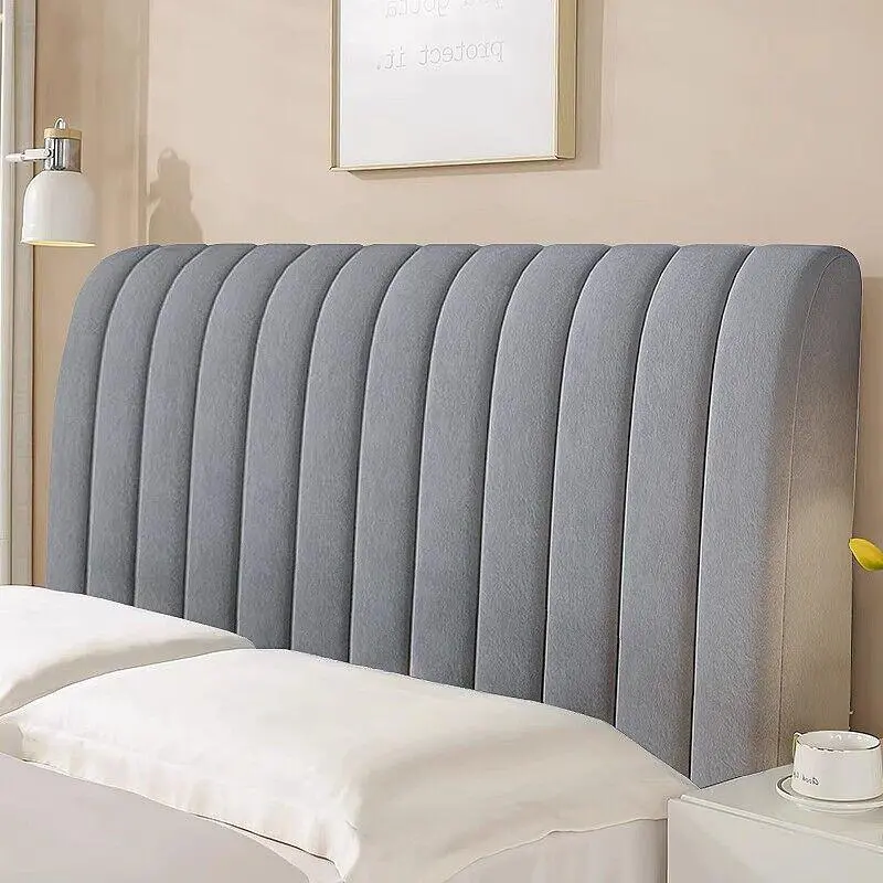 Thick Padded Foam Headboard Cover - Elastic Bed Head Backrest Protector, Modern Minimalist Style, Polyester Material 4