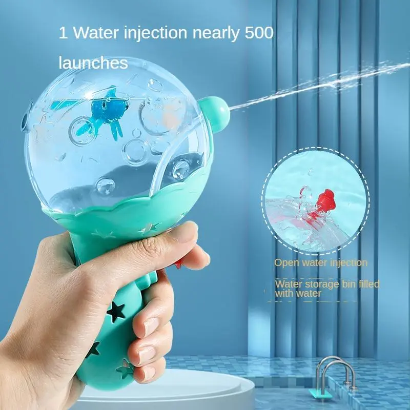 【RANTS BETTER】Water Gun Light Cartoon Spray Machine Bath Splashing Toys for Boys Kids Summer Outdoor Swimming Party Toy Children's Day Gifts 0
