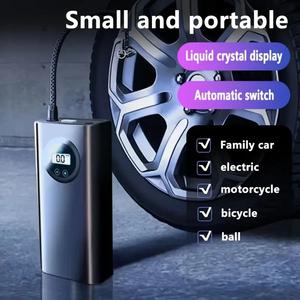 Car Tire Inflator Cordless Digital USB Rechargeable Tyre Air Compressor Pump 12V