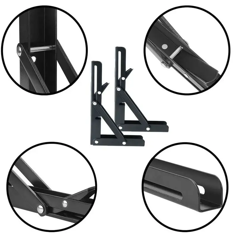 2/4pcs Folding Bracket For Table Shelf Camper Van Motor Home Caravan Accessories 6