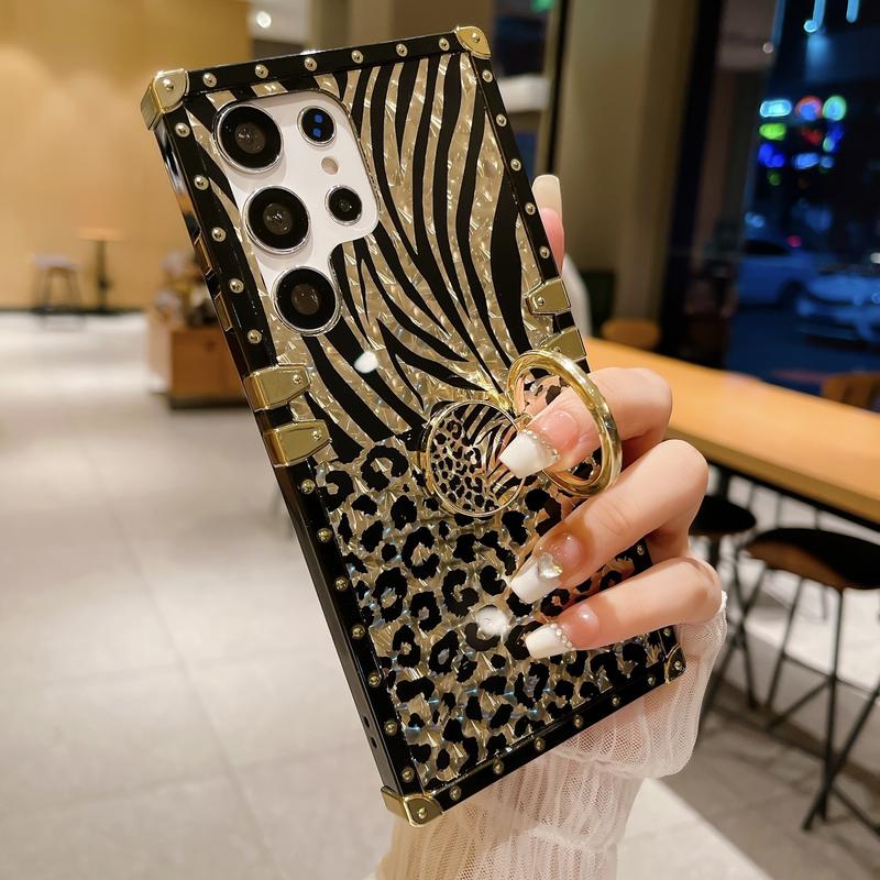 [Glitter Phone Case] Glitter Phone Case | Fashionable Leopard Print for Samsung S25 Ultra, S24 Ultra, S25, S24, S23 FE, S22, S21 FE Plus, Note20 Ultra, A16, A55, A15, A35, A25, A36, A56, A14, A54, A53, A52, A23, A32, A33, A34, A24, A13 2