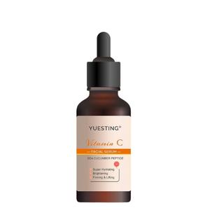 YUESTING Vitamin C Facial Serum 30ml,Sea Cucumber Peptide Hydrating Serum,Containing 10% Vitamin C For All  Skin Types