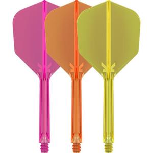 K Flex Integrated Dart Stems and Flights Set No6 Neon