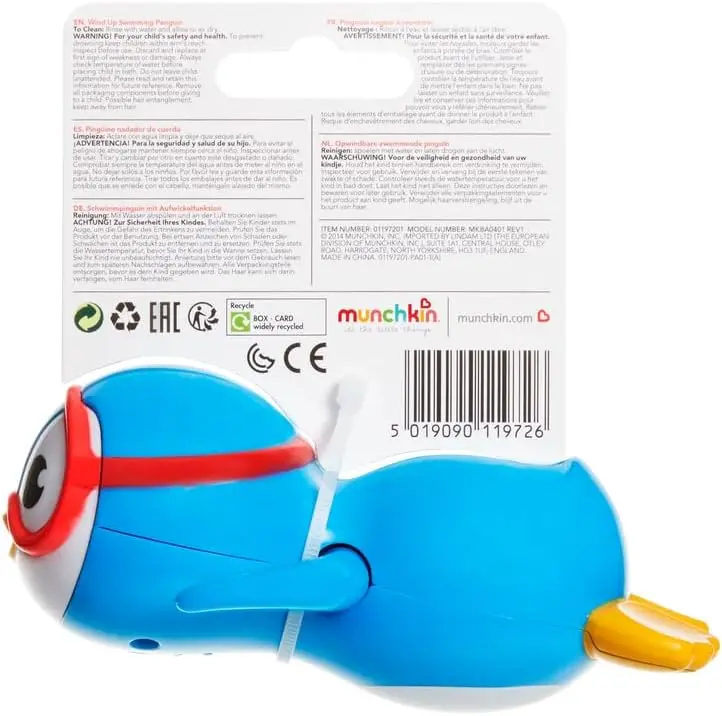 Wind Up Swimming Penguin Scuba Buddy Bath Toy | Fun & Interactive Bath Toys for Children and Toddlers | Baby Essentials | Penguin 2