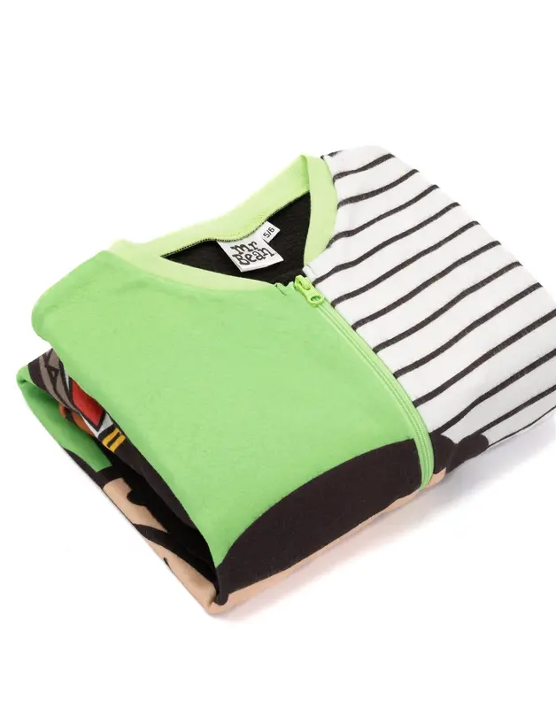 Vanilla Underground x Mr Bean Boys Green Mr Bean, Teddy Onesie 2