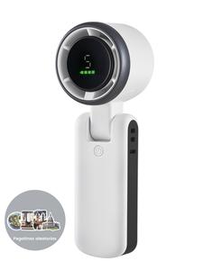 Portable Handheld Turbo Fan, 5 Gear Wind Rechargeable Handheld Fan, Air Turbo Tech Cooling Fan for Outdoor Activities, Travel, Working, Multifunction Cooler, Ventilation