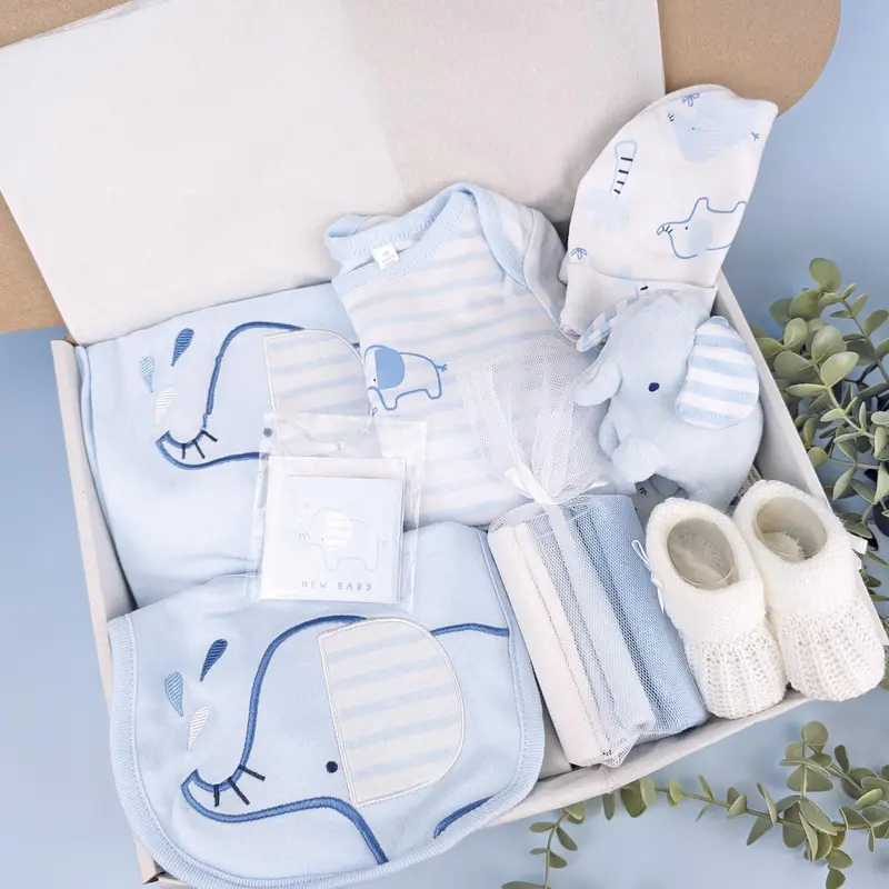 Baby Blue Newborn Baby Gift Set | Baby Hamper | Baby Shower | Baby Sleepsuit | Baby Gift | Newborn Boy | Newborn Baby | Hello Baby Book 3