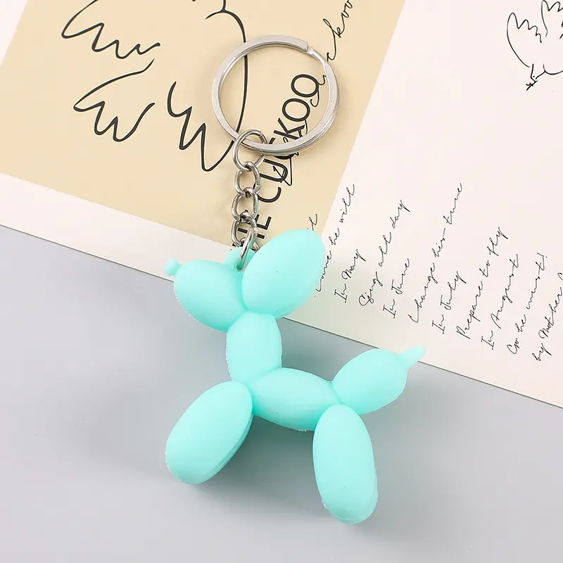 1pcs New bubble dog accessories keychain balloon dog key ring pendant 2