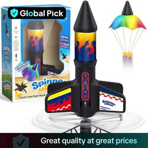 Electric Rocket Launcher Toy, 1 Box Usb Rechargeable Remote Control Jet Model Toy with Parachute, Outdoor Toy for Boys & Girls, Birthday Gift