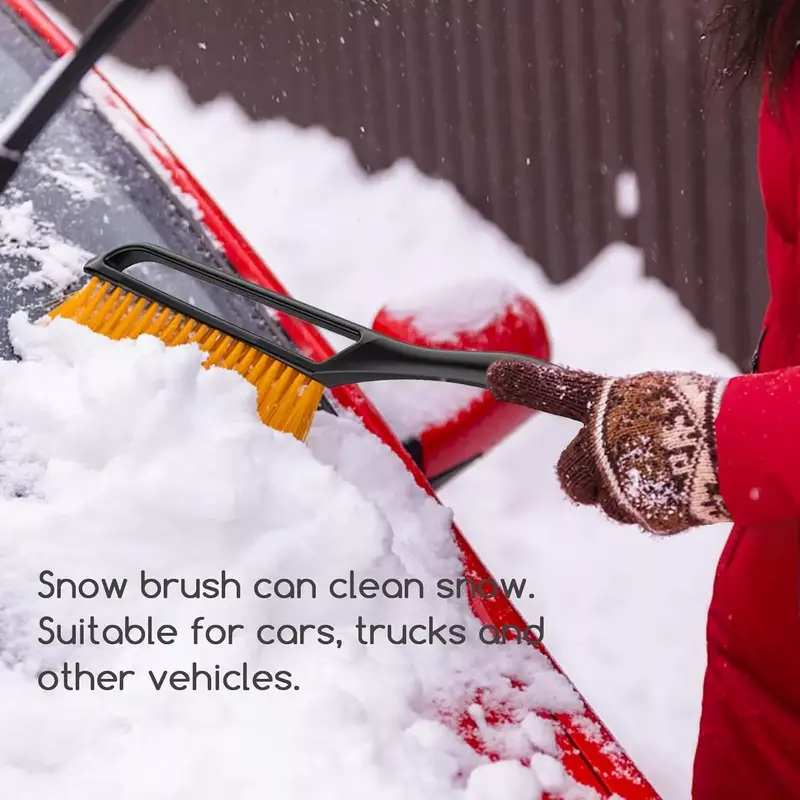 Heavy Duty Car Van Soft Grip Ice Scraper & Snow Brush Windscreen Frost Winter UK 4