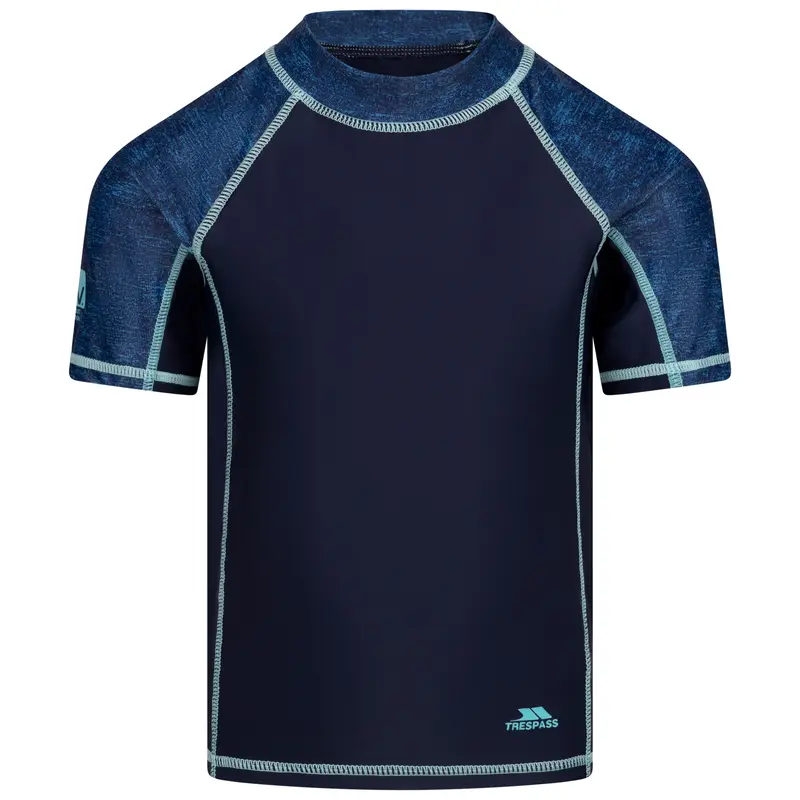 Trespass Unisex Kids Top Rash Guard Summer T-Shirt Sun Protection Calder 0