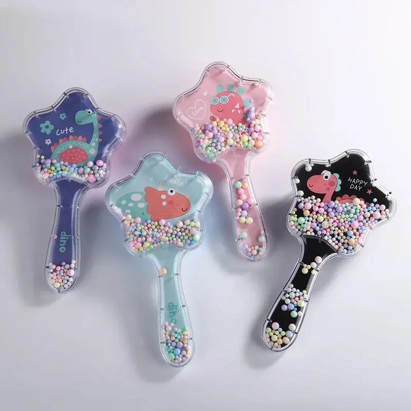 New Air Cushion Massage Comb Star Shape Sequins Quicksand Anti-knot Combs for Baby Kids Comb for Curly Hair 4