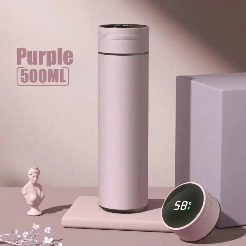 500ML Temperature Display Thermos Cup Stainless Steel Divided Thermos Bottle Outdoor Vacuum Insulated Cup Father's Day Gift 7
