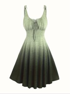 Women's Ombre Print Dress, Casual Sleeveless Dress for Summer, Ladies Clothes for Daily Wear