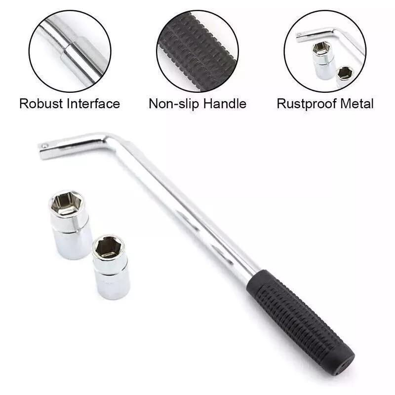 Product Introduction of Extendable Wheel Brace Wrench Telescopic 17 19 21 23MM Car Van Socket Tyre Nut 16