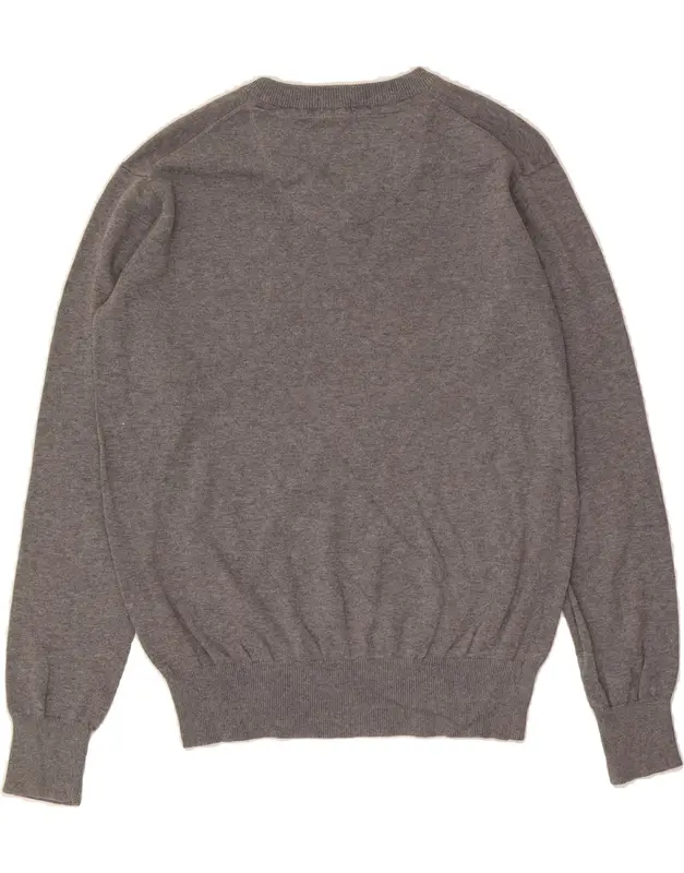 Pre-Owned Vintage NFL Mens Cleveland Browns V-Neck Jumper Sweater Medium Grey Cotton 2