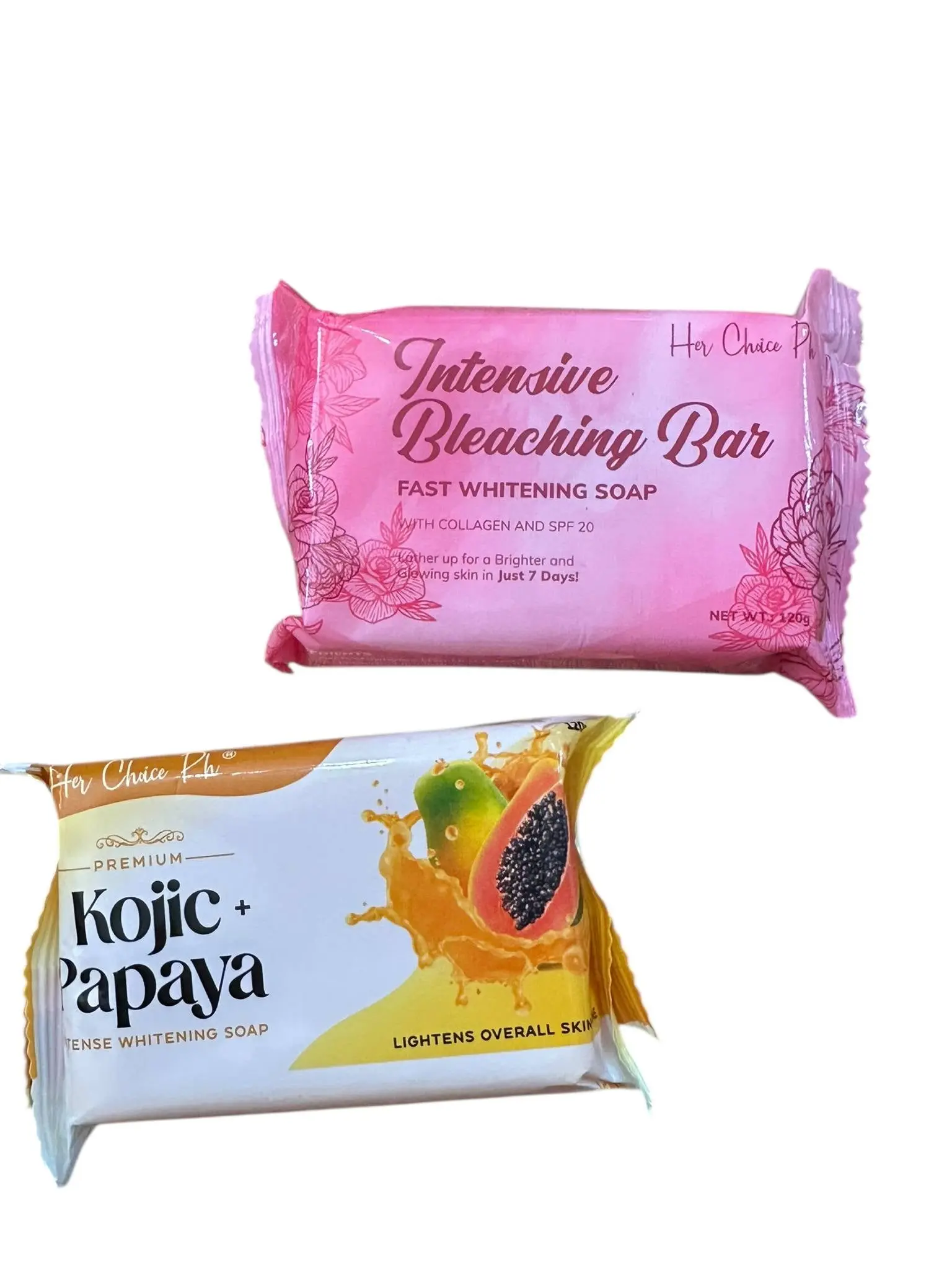 Her Choice PH Bleaching Bar Soap Body Care 135g Exfoliate whitening