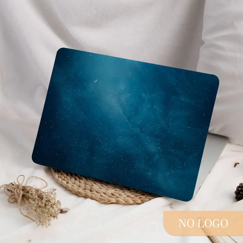 Starry Night Moon Blue MacBook Case Hard Protective Laptop Cover for MacBook Air 15/13/11 Inch Macbook Pro 13/14/15/16 M1 M2 M3 2022-2024 2