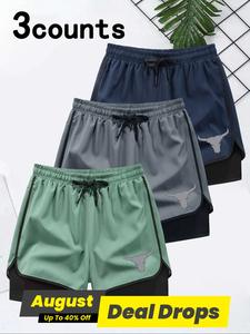 Men's Solid Color Shorts, Breathable Comfortable Shorts for Daily Wear, Casual Men's Bottom for Summer, Shorts for Summer, Shorts for Men, Activewear, Menswear