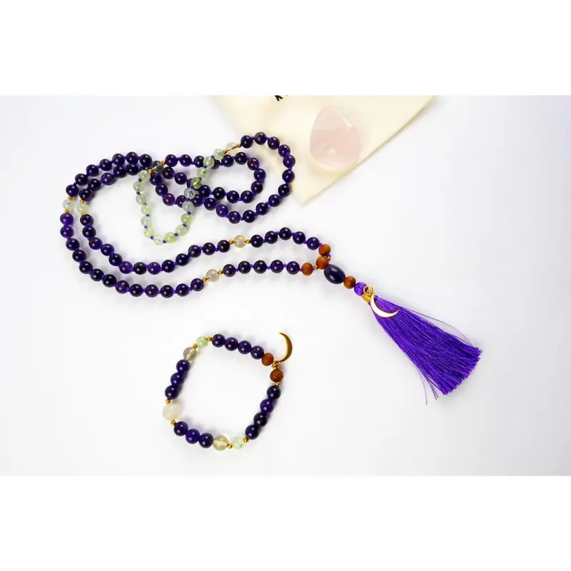 Amethyst Mala Set 7
