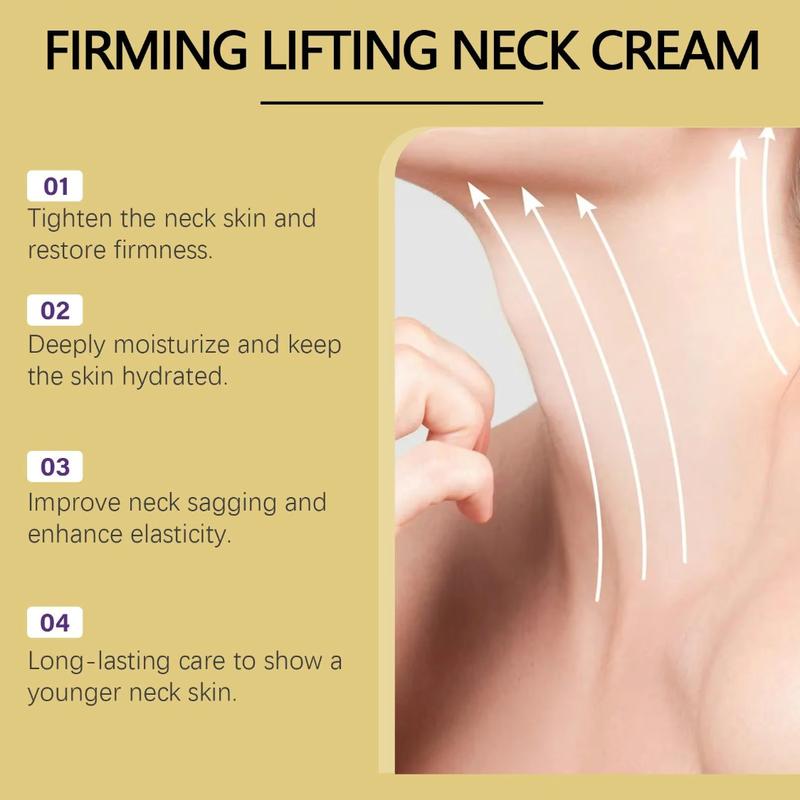 Product Introduction of HOYGl Neck Firming Cream, Tightenand Lift NeckCream for Crepev Skin,SkinMoisturizer, DeepMoisturizing, Cruelty free NeckCare Body Care Tightening 10