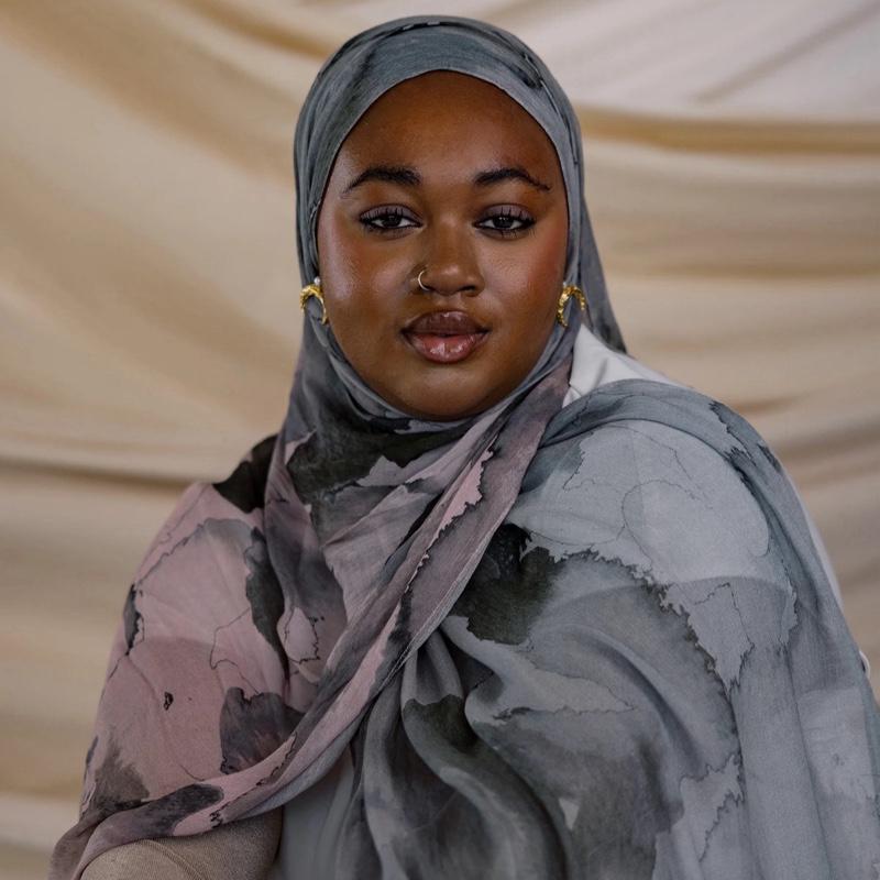 Watercolor Stone Hijab - Vela Luxury Modal Scarf, Ultra Soft & Lightweight, Premium Double-Sided Hijab for All-Day Comfort, Breathable & Elegant, Modest Fashion Essential, Trendy & Stylish Headscarf for Work, Casual Wear & Special Occasions, Affordable 1