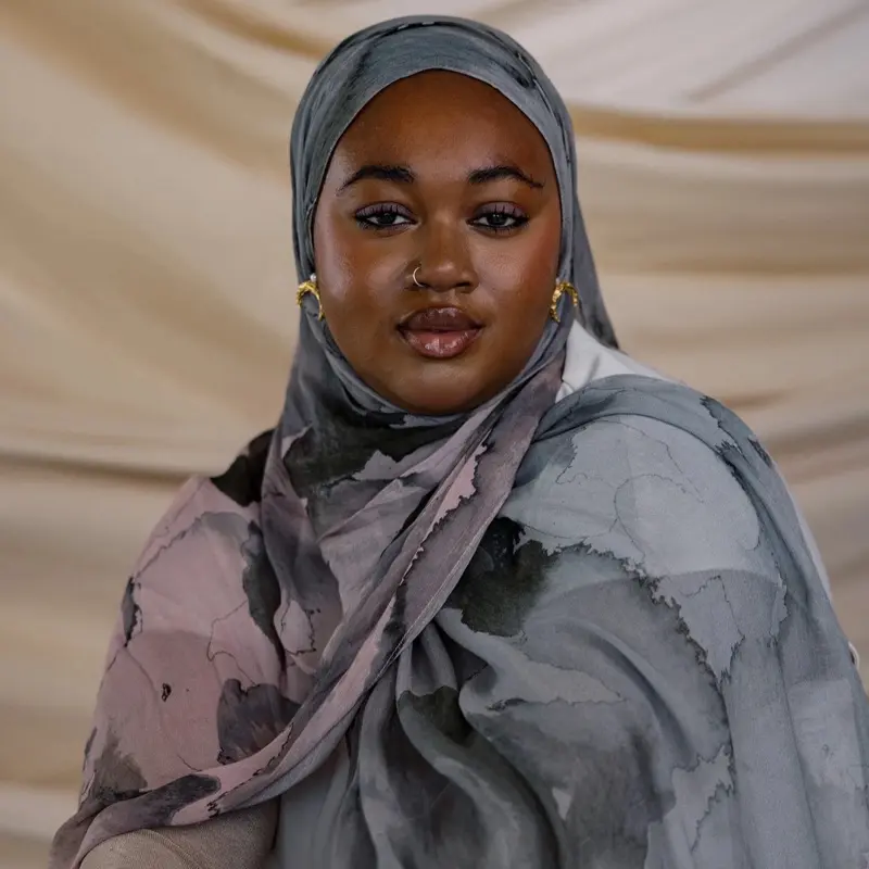 Watercolor Stone Hijab - Vela Luxury Modal Scarf, Ultra Soft & Lightweight, Premium Double-Sided Hijab for All-Day Comfort, Breathable & Elegant, Modest Fashion Essential, Trendy & Stylish Headscarf for Work, Casual Wear & Special Occasions, Affordable 1