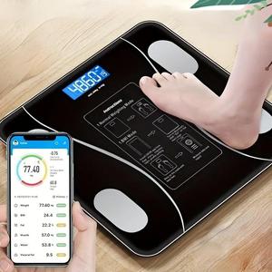 Smart Body Fat Scale, USB Rechargeable Body Fat Scale, Body Mass Index Scale, Home Fitness Equipment for Men & Women, Valentine's Day Gift for Women, Gifts for Girlfriend, At Home Gym Equipment
