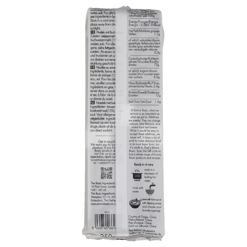 Emma Basic - Soba Noodles 250g | source of protein |  Vegan 1