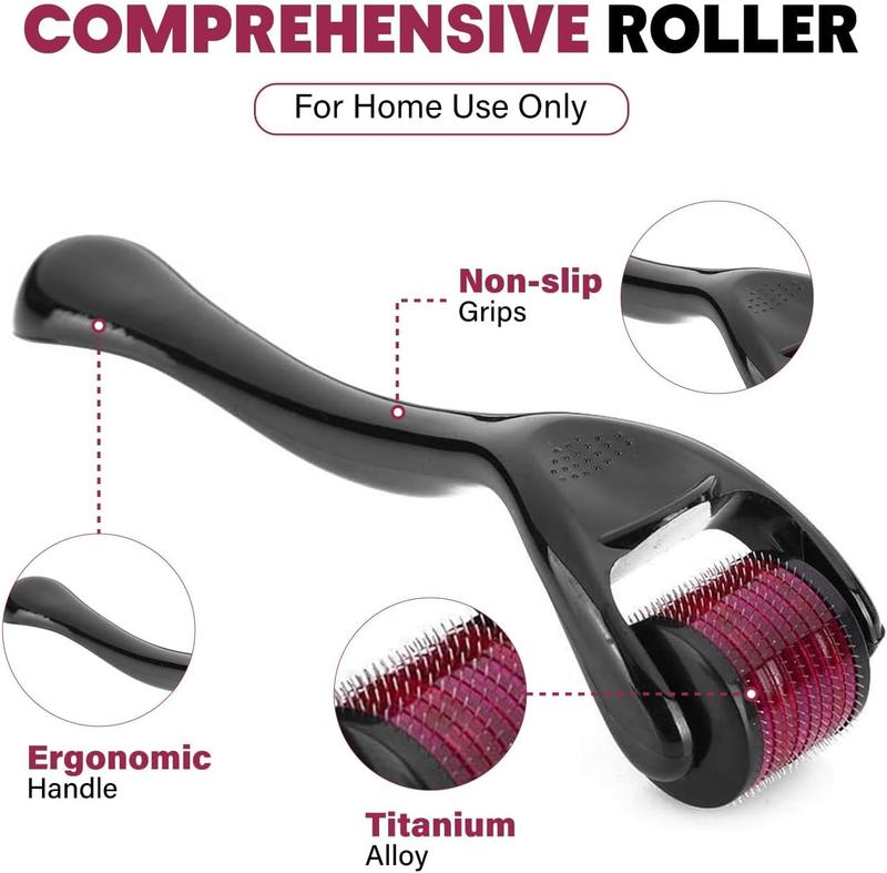 Derma Roller for Skin Care and Hair Growth - 540 Titanium Microneedle Facial Roller for Women and Men 4