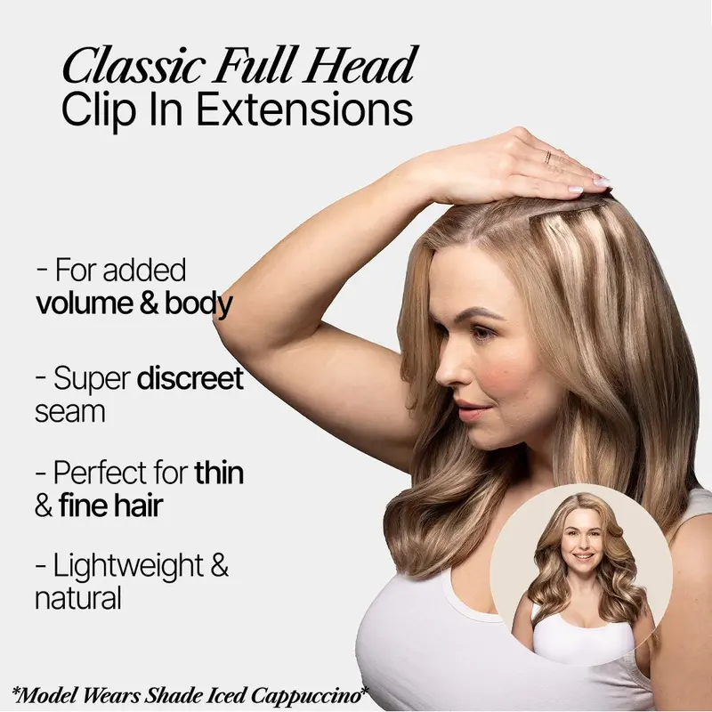 Hazelnut Brondie (#6/27) Full Head Clip In Hair Extensions 1