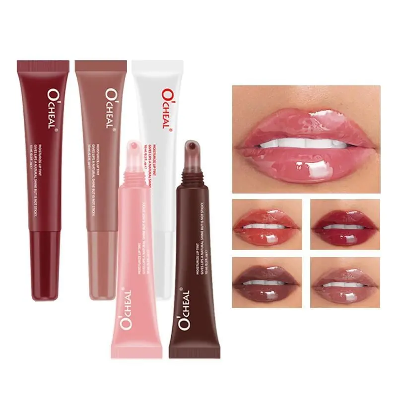 Long-lasting Lip Gloss, 1 Count Moisturizing Lip Glaze, Glossy Lip Glaze Stick, Plumping Lip Oil Lip Stick for Girls & Women, Valentine's Day Gift