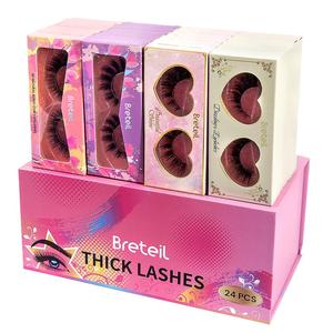 Mixed Length & Style False Eyelashes, 24 Pairs Natural Look Eyelash Extensions, Self Grafting Curl Eyelashes, Eye Makeup Supplies for Women & Girls