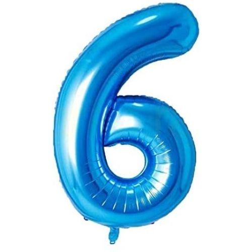 Balloon 1st Birthday Number 1 Blue XXL Giant Foil Balloon 40” Birthday Decoration for Boy, Float with Helium 8
