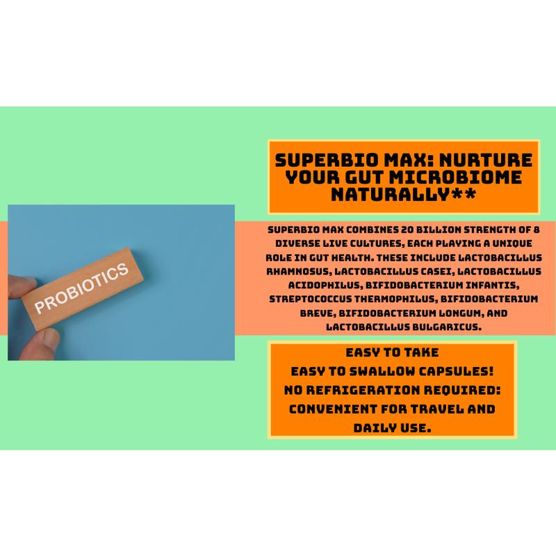 SuperBio Max - Vegan Gut & Immune Power! 💪🛡️ #ProbioticMax 7