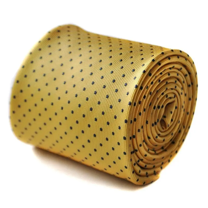 yellow gold with black pin spots tie 0