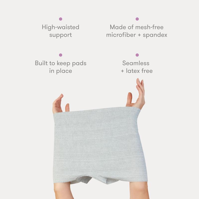 Women's Postpartum Disposable Knickers - Regular Size - 100% Cotton Microfibre Boyshort Cut - 8 Pack - Breathable, Comfort 1