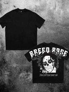 Men's Letter Print Round Neck Tee, Loose Street Fashion Casual Short Sleeve T-shirt for Daily Wear, Men's Summer Clothes, Top