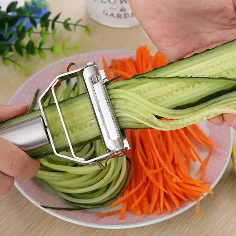High Quality Stainless Steel Potato Cucumber Carrot Grater Julienne Peeler Vegetables Fruit Peeler Vegetable Slicer Kitchen 3