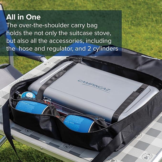 Camping Stove, 2 x 2,000 Watts power, Gas Stove with removable Grill Plates & Pot Supports, multiple Grilling and Cooking options, portable & compact 7