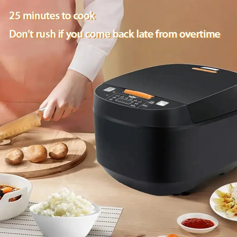 Product Introduction of Multi-functional 5L Non-Stick Rice Cooker Appointment Timing Heating High-fire 6