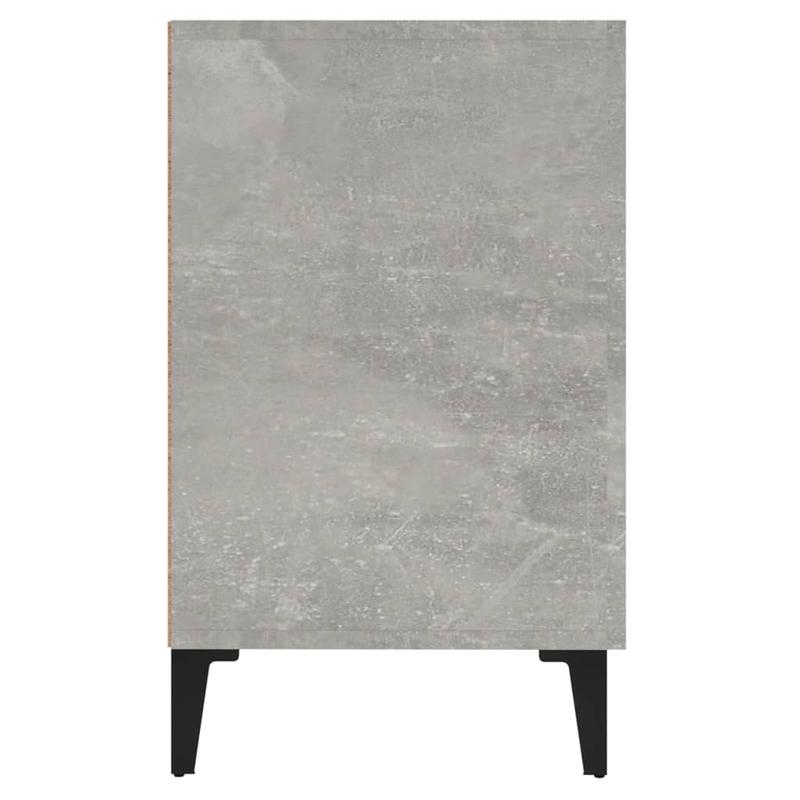 Modern Wooden 2 Door Concrete Grey Sideboard Storage Cabinet Unit With Drawers 5