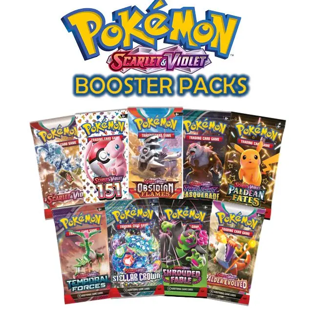 Megalisting: Pokémon Scarlet & Violet booster packs. Trading Cards.