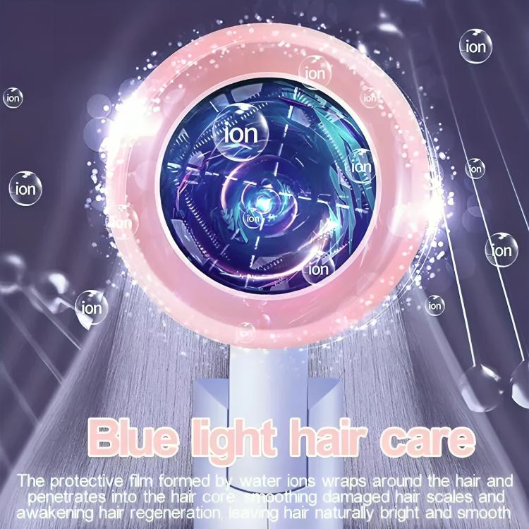 Professional Hair Dryer, Foldable Quick Drying Ionic Hairdryer with Concentrator, Portable Travel Hairdryer with Heating and Cool Button for Multi Women Man Hairstyles, for Home Salon Travel 7