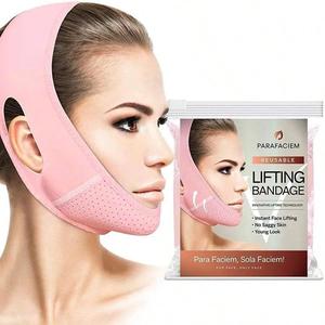 Facial V Face Bandage, Facial Lifting Bandage, Sleep Anti-wrinkle Nasolabial Folds Double Chin Facial Lifting Bandage, Skin Care Tool for Women