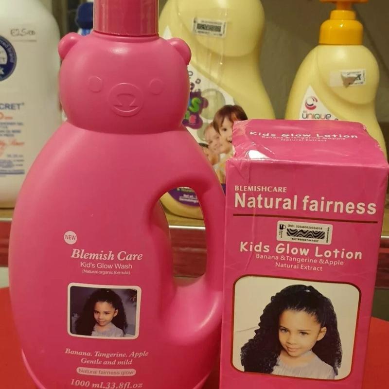 Blemish Care Natural Fairness Kids Glow Lotion + Shower Gel 1000ml -2pcs Set 1